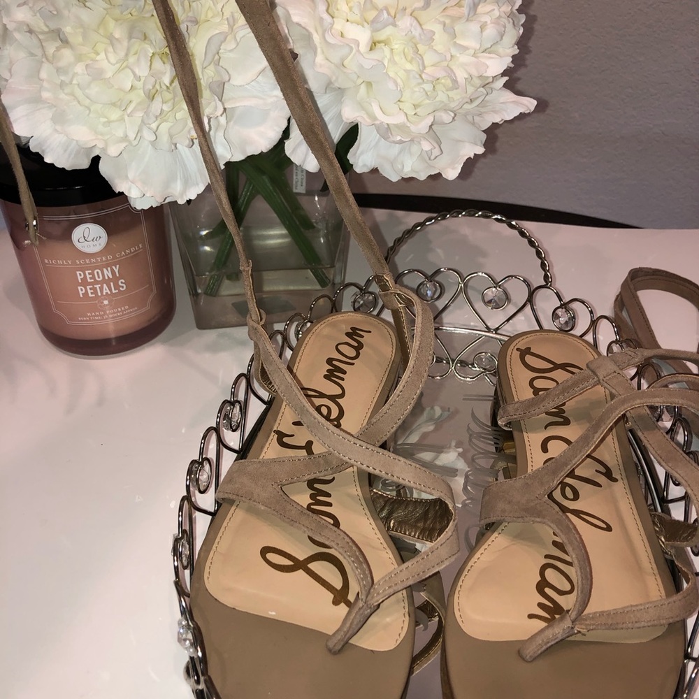 Sam Edelman , DAVINA suede lace up sandals - Picture 11 of 15